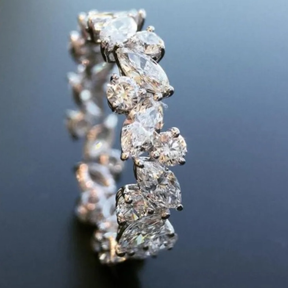 NWT 925 STERLING SILVER Diamond Ring